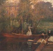 John Singer Sargent A Boating Party (mk18) oil painting on canvas